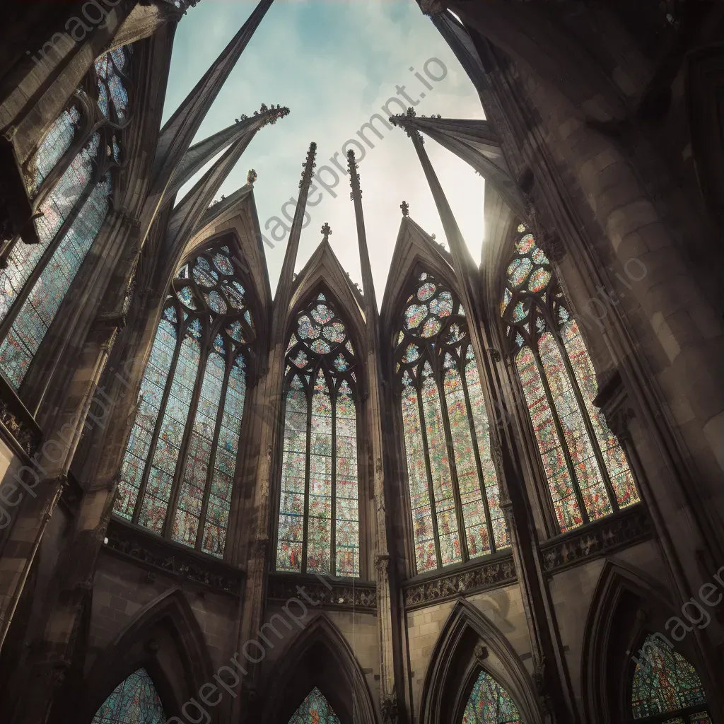 Historical church with stained glass windows - Image 3