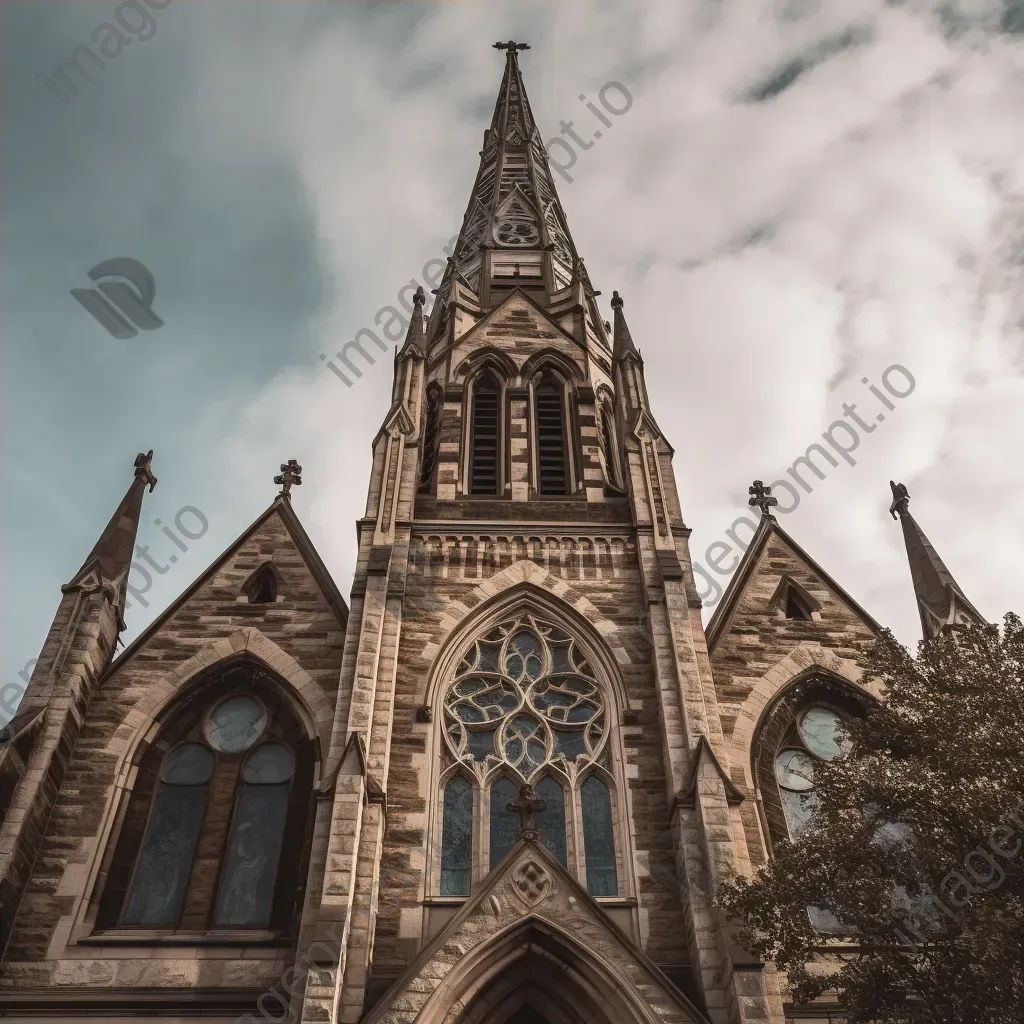 Historical church with stained glass windows - Image 4