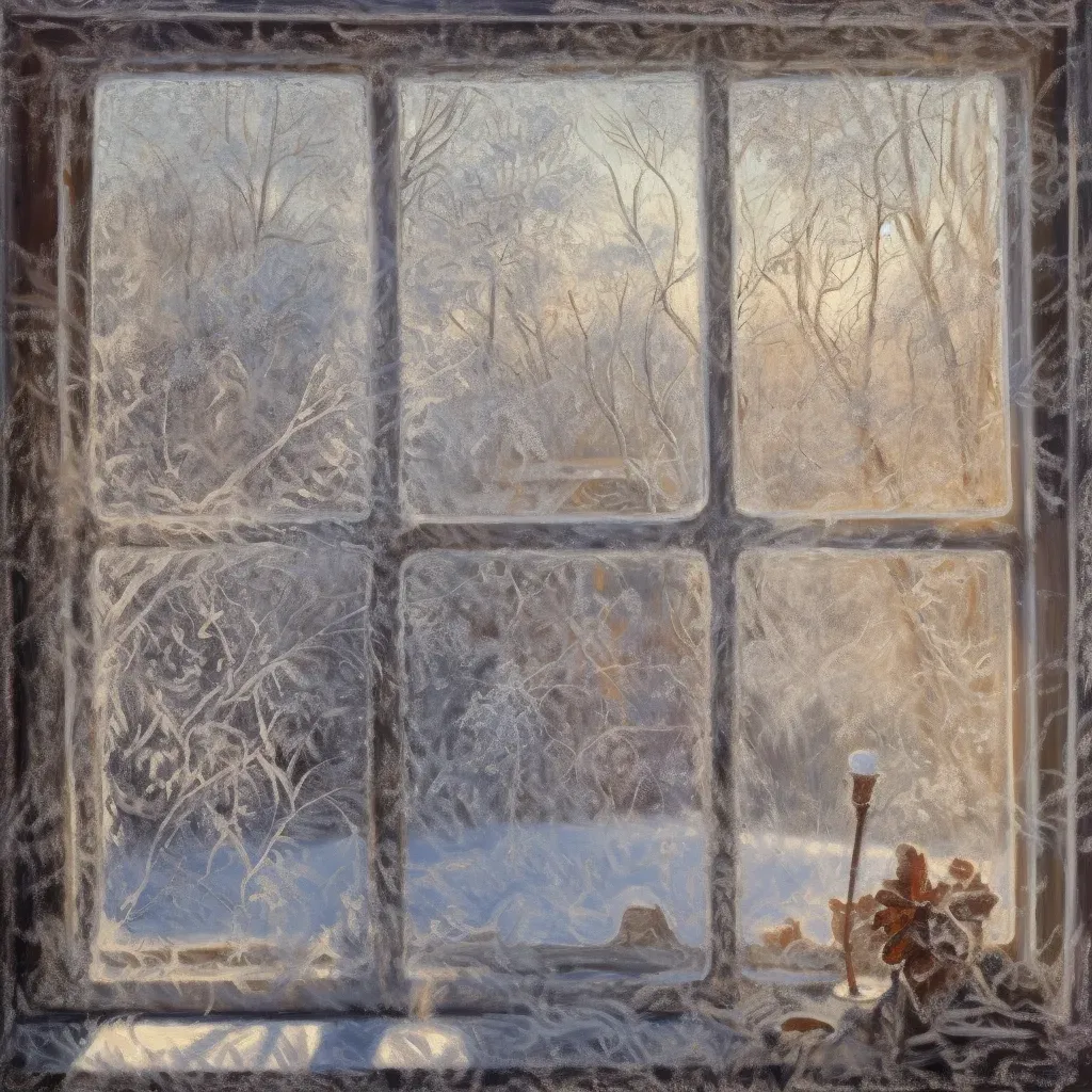 Frozen Windowpane Elegance