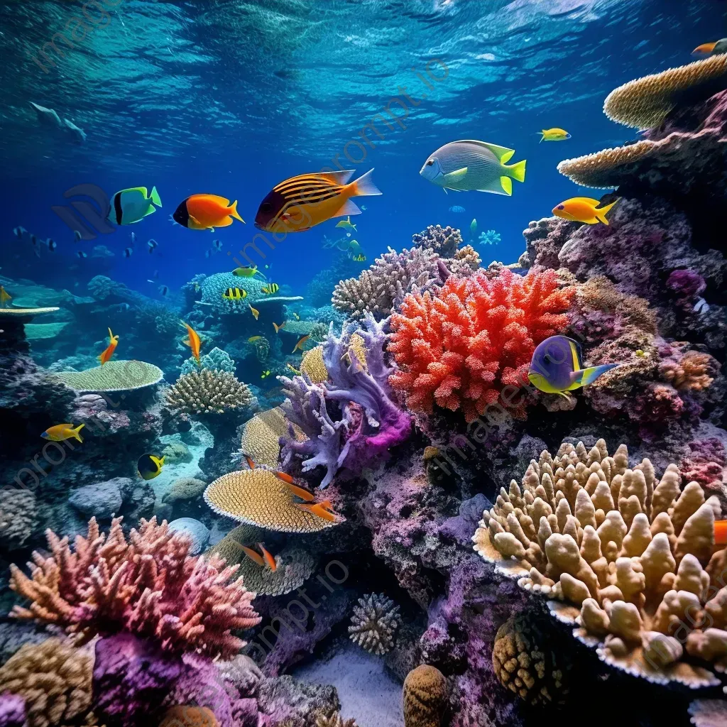 Vivid coral reef alive with marine activity, photographed with a Nikon D6. - Image 3