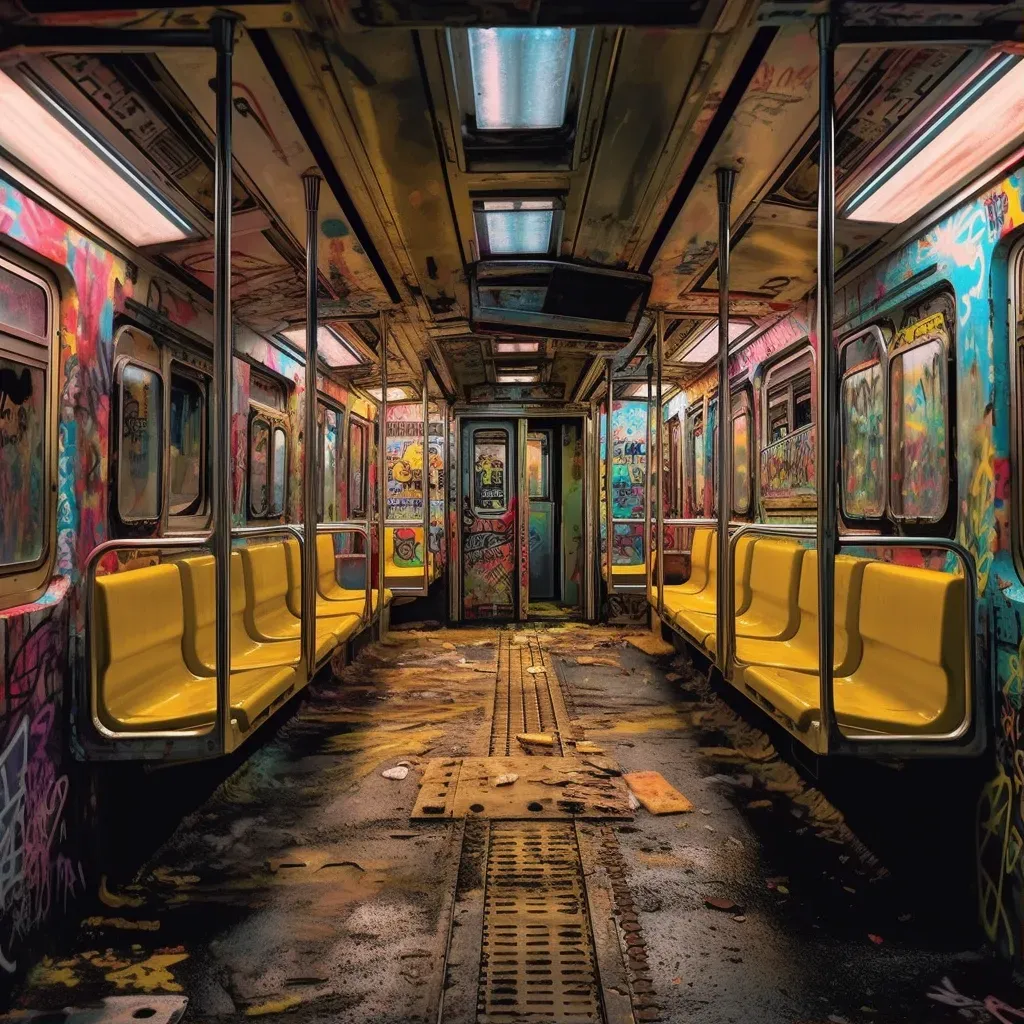 Underground train car art - Image 1