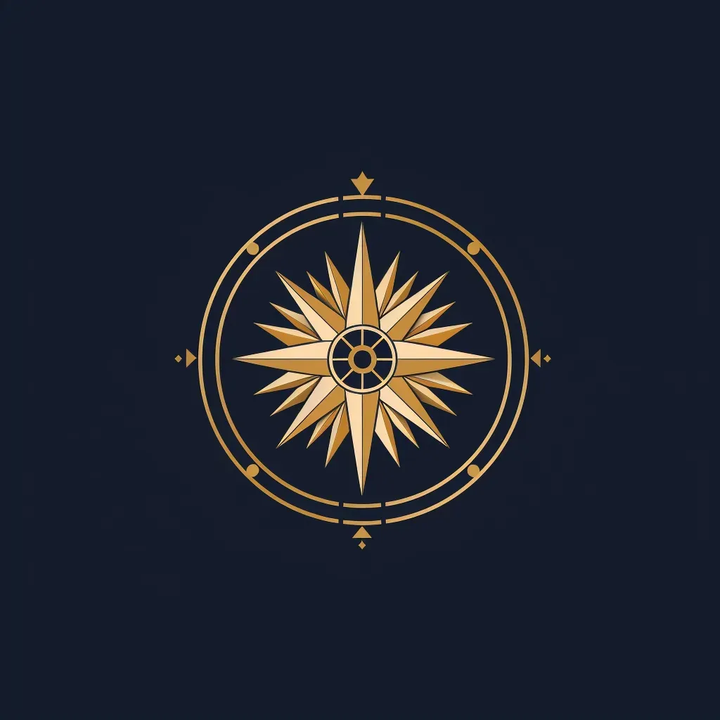 Elegant financial planning logo with navy and gold colors on a white background - Image 2