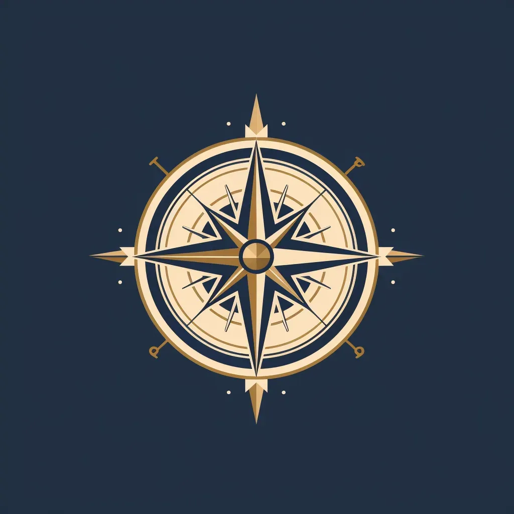 Elegant financial planning logo with navy and gold colors on a white background - Image 4