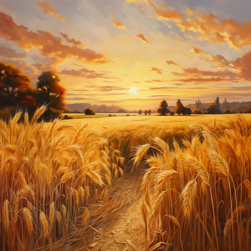 Golden wheat field - Image 4