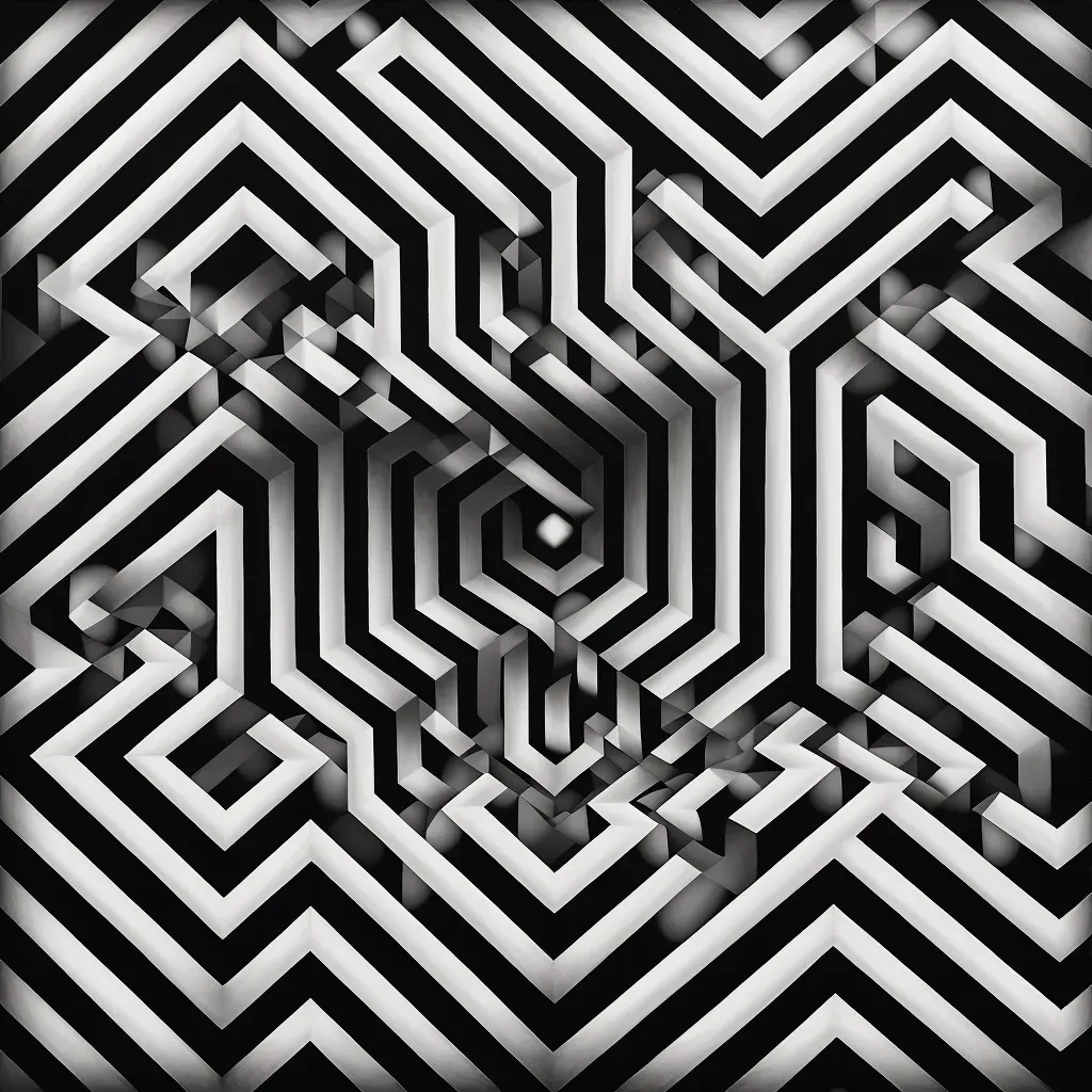 Intersecting geometric patterns in mind-bending optical illusion - Image 3