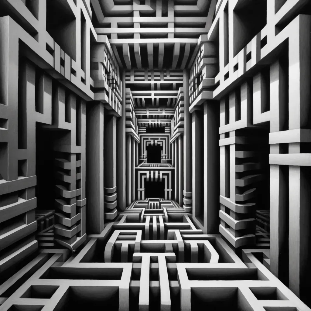 Intersecting geometric patterns in mind-bending optical illusion - Image 4