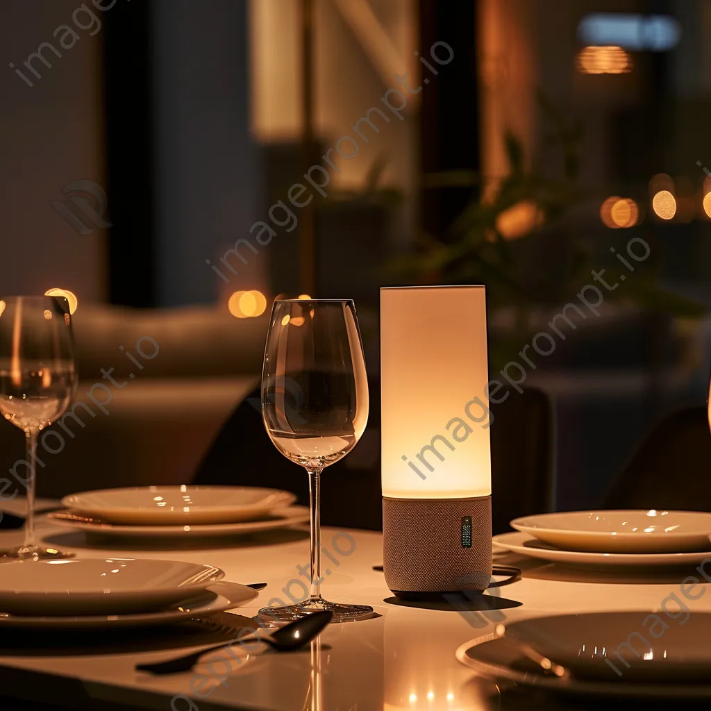 Elegant dining area featuring smart technology - Image 2