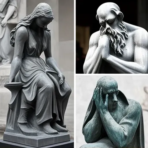 Gallery of animated statues depicting emotional tales - Image 1