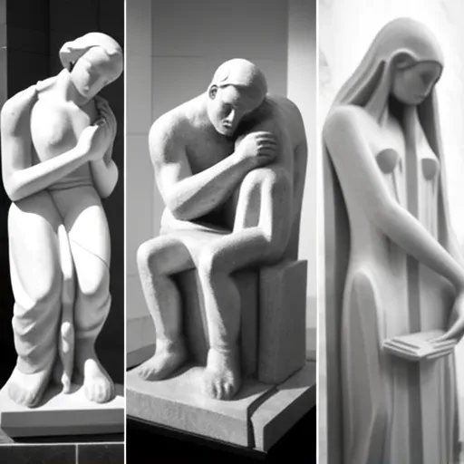 Gallery of animated statues depicting emotional tales - Image 2