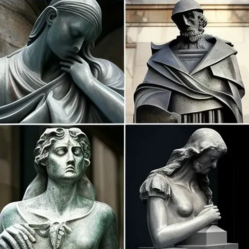 Gallery of animated statues depicting emotional tales - Image 3