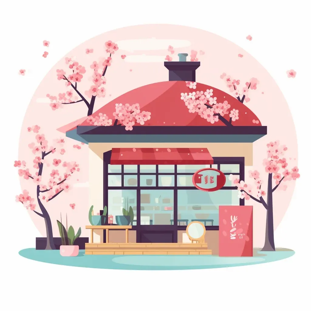 Cherry Blossom Tea Shop Logo - Image 2