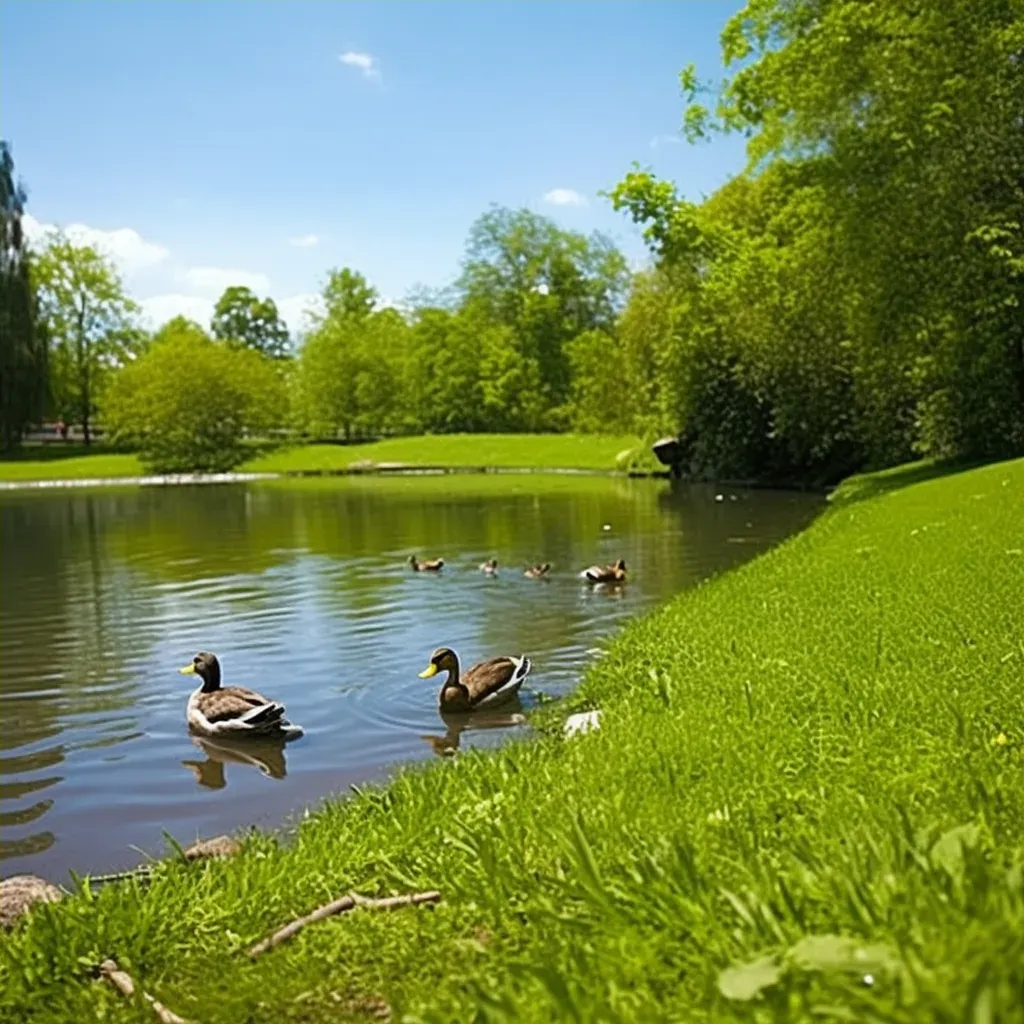 ducks in pond - Image 4