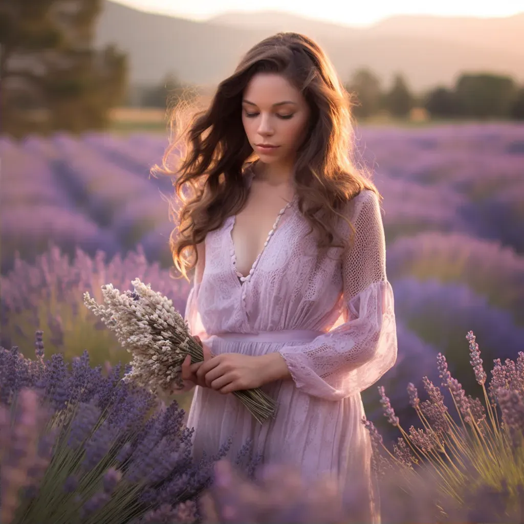 Lavender Field Portrait