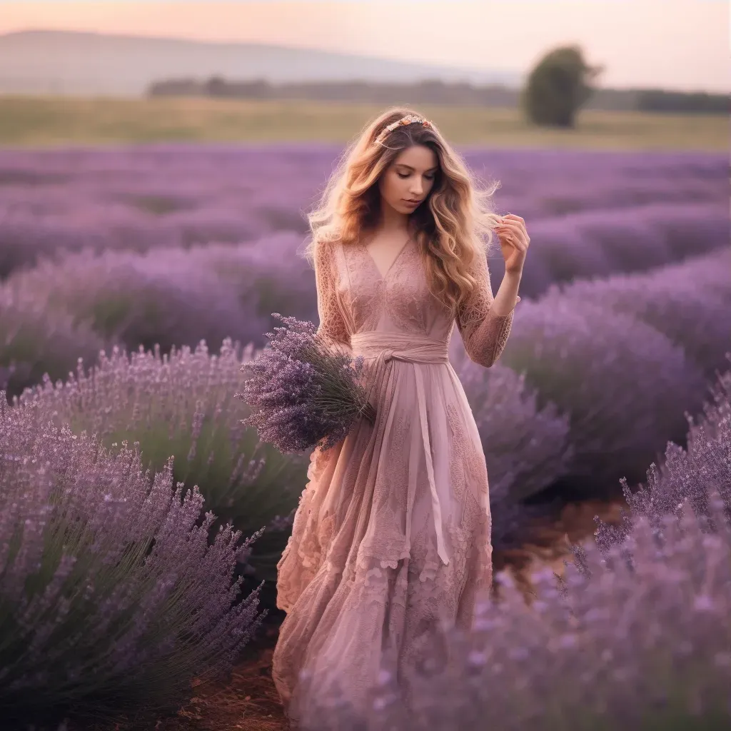 Lavender field portrait - Image 3