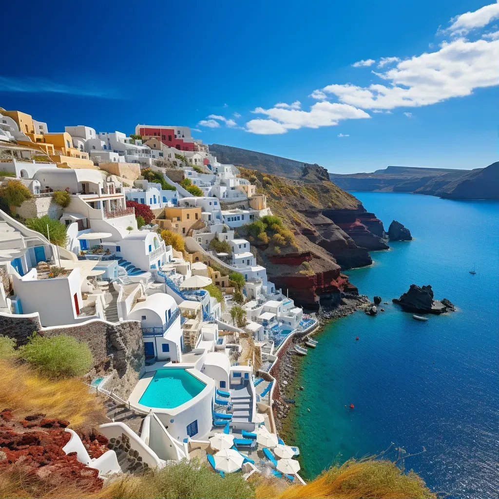 Santorini caldera beaches - Image 1