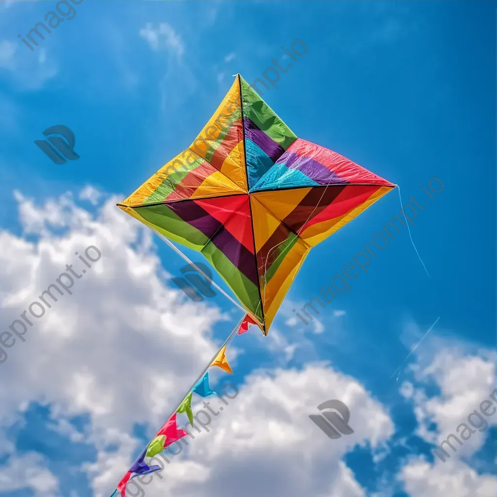 Colorful kite flying in sky - Image 3