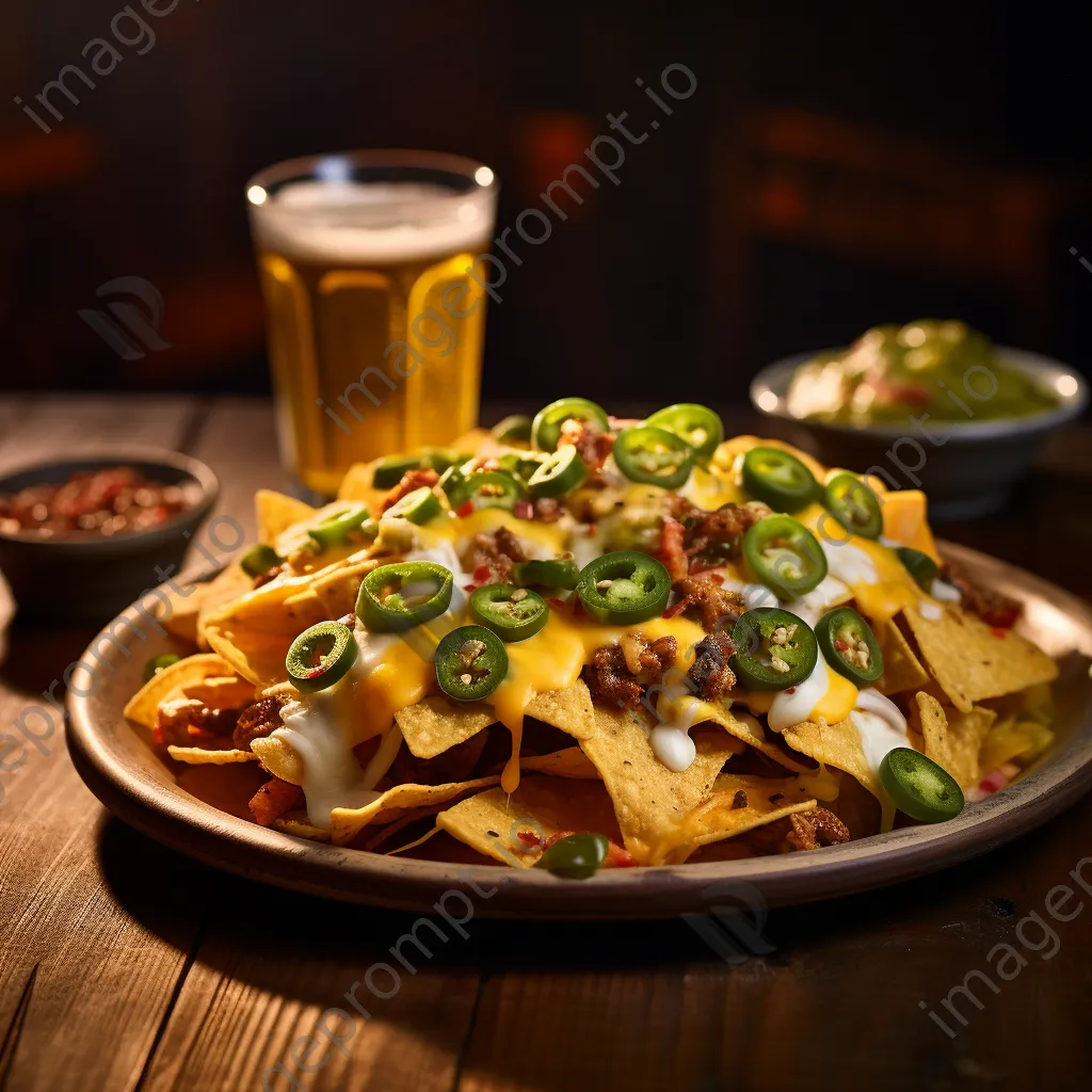 Plate of loaded nachos - Image 4