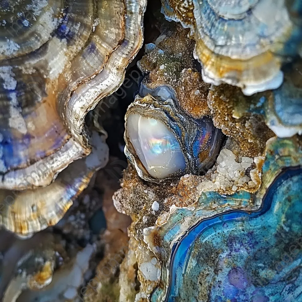 Close-up of unique oyster species in their natural habitat - Image 1