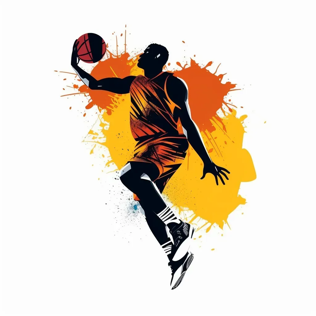 Basketball academy logo with dynamic slam dunk action - Image 2