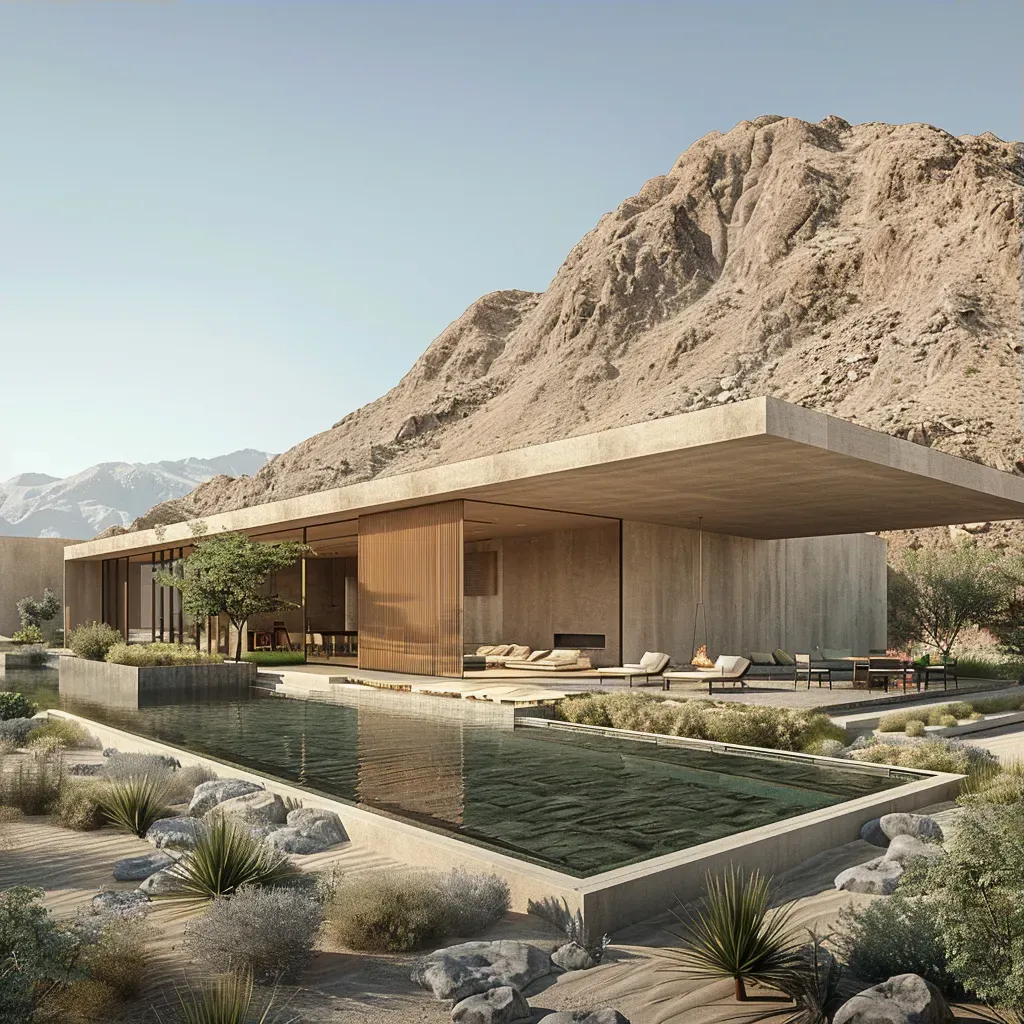 Desert Modern Architecture with Sustainable Design