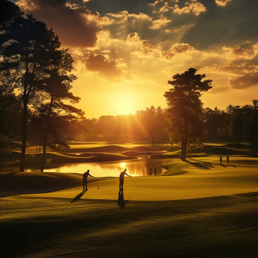 Sunset at golf course - Image 1