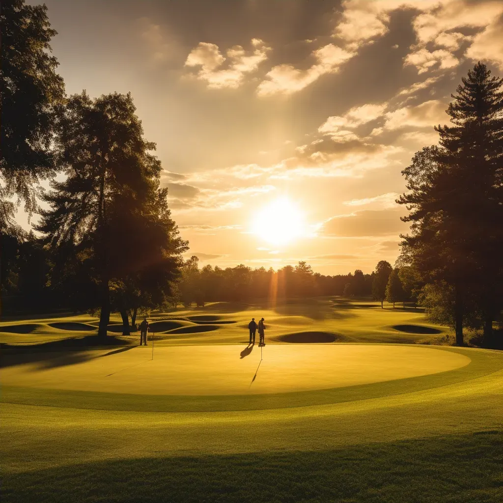 Sunset at golf course - Image 4