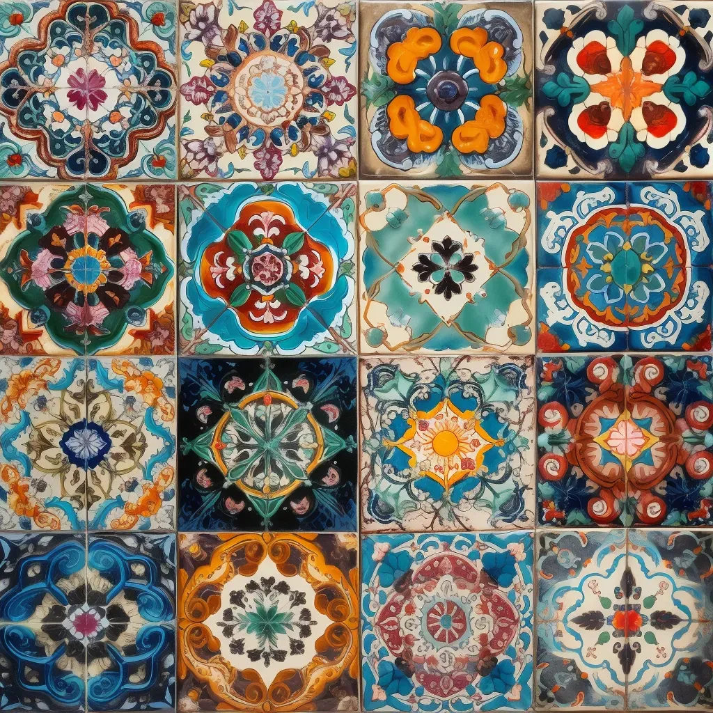 Colorful Ceramic Tiles Pattern