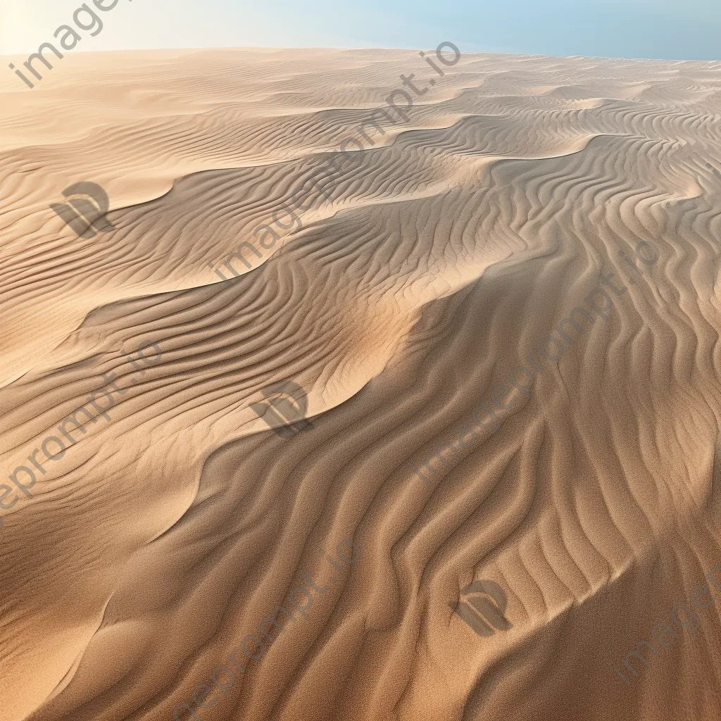 Close-up of soft beach sand with gentle curves. - Image 1