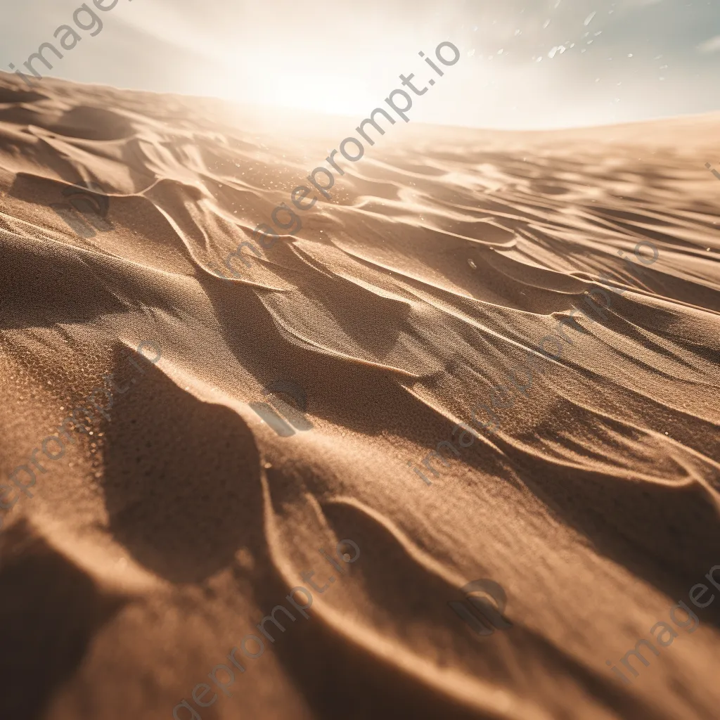 Close-up of soft beach sand with gentle curves. - Image 2