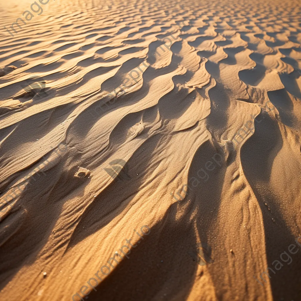 Close-up of soft beach sand with gentle curves. - Image 3