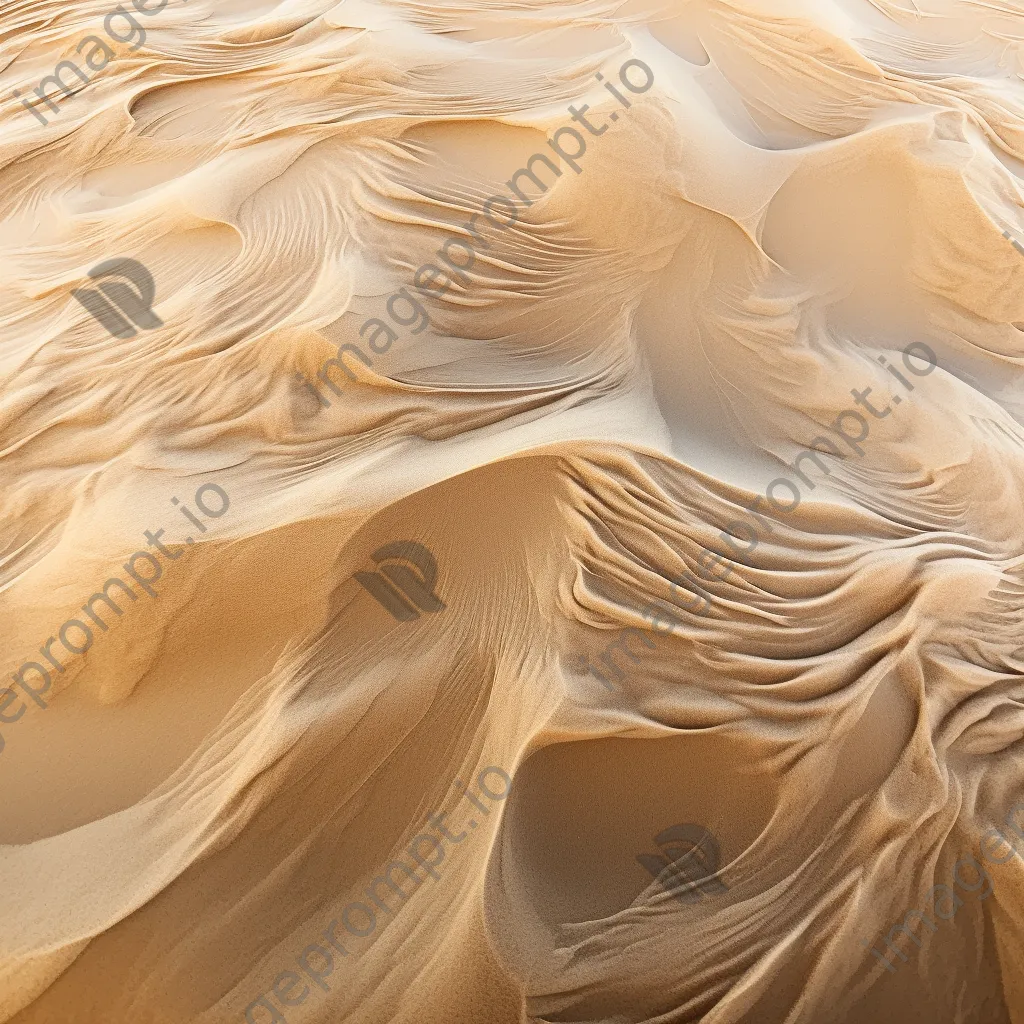 Close-up of soft beach sand with gentle curves. - Image 4