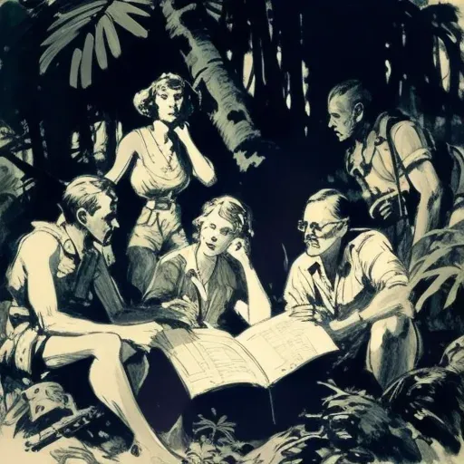 Researchers Studying Wildlife in Rainforest - Image 1