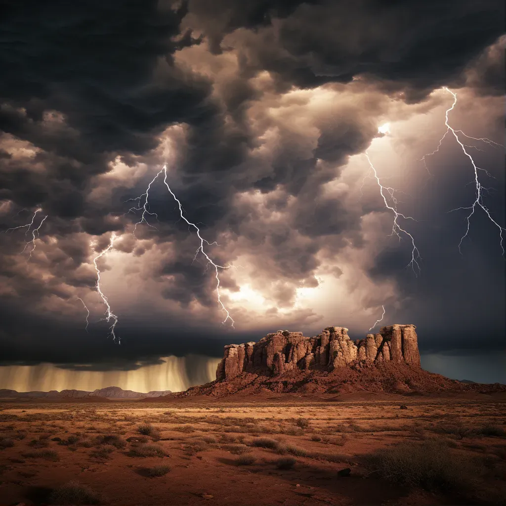 Storm monsoon desert - Image 1