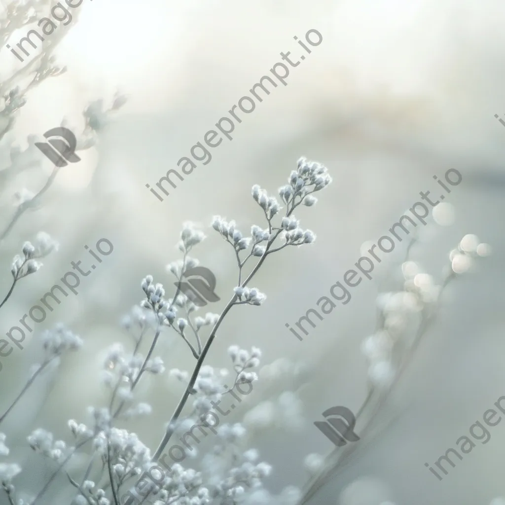 Gray and white gradient with point bokeh - Image 1