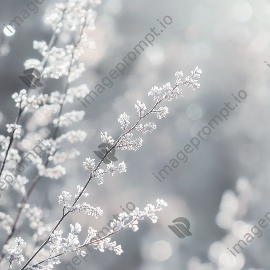 Gray and white gradient with point bokeh - Image 2