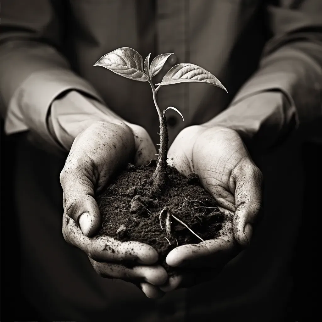 Image of hands holding a small seedling symbolizing growth - Image 2