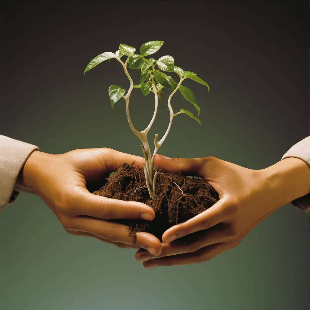 Image of hands holding a small seedling symbolizing growth - Image 3