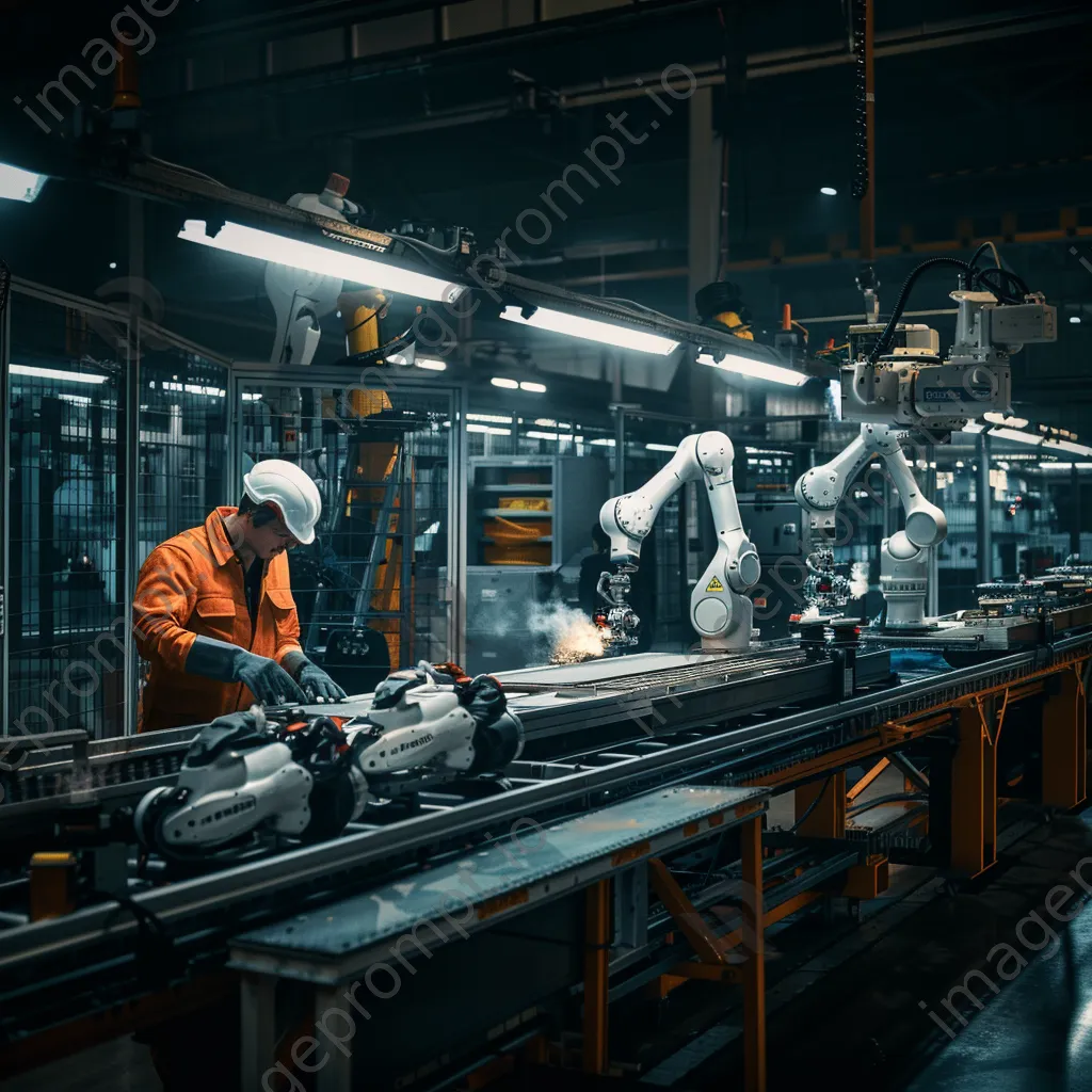 Collaborative robot assisting workers in an assembly line - Image 3