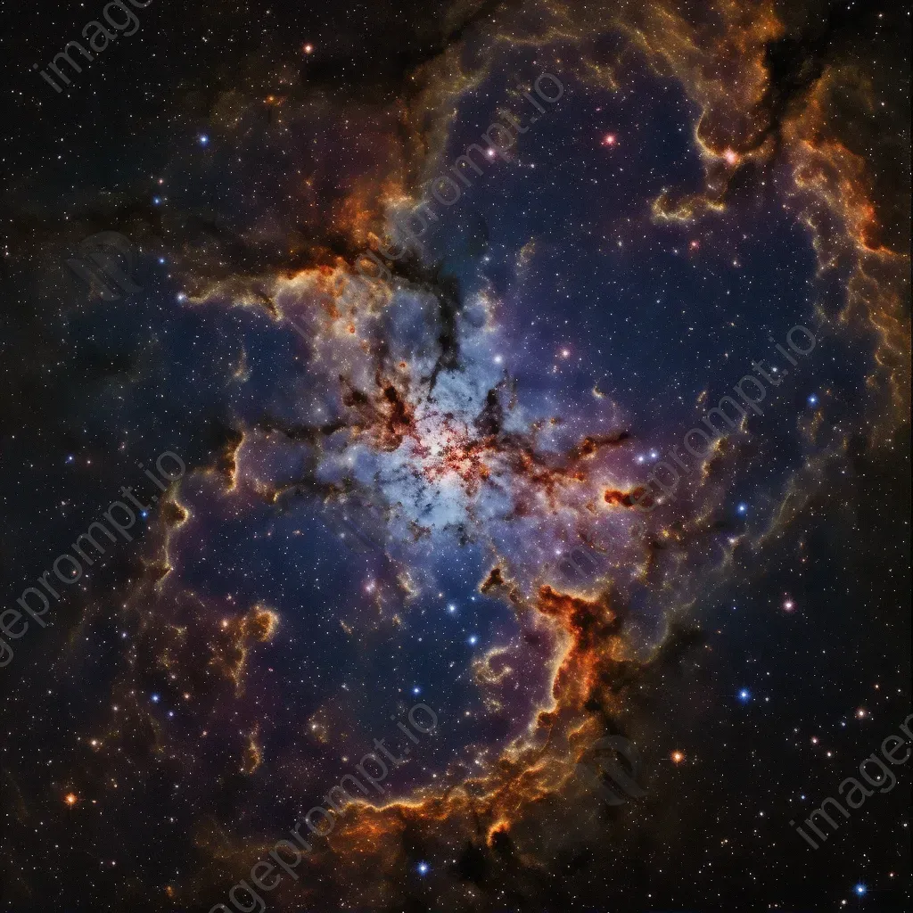 Galactic vista of distant star clusters shimmering in deep space - Image 2