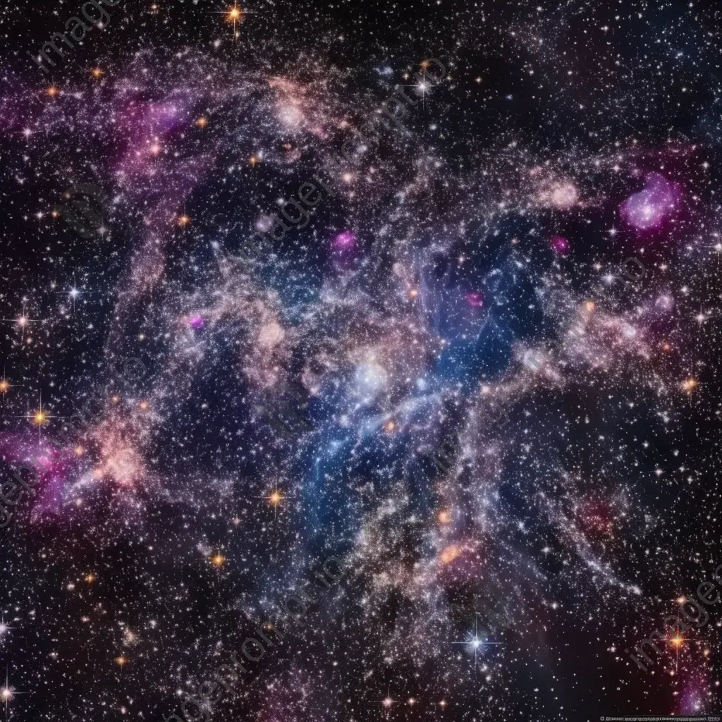 Galactic vista of distant star clusters shimmering in deep space - Image 3