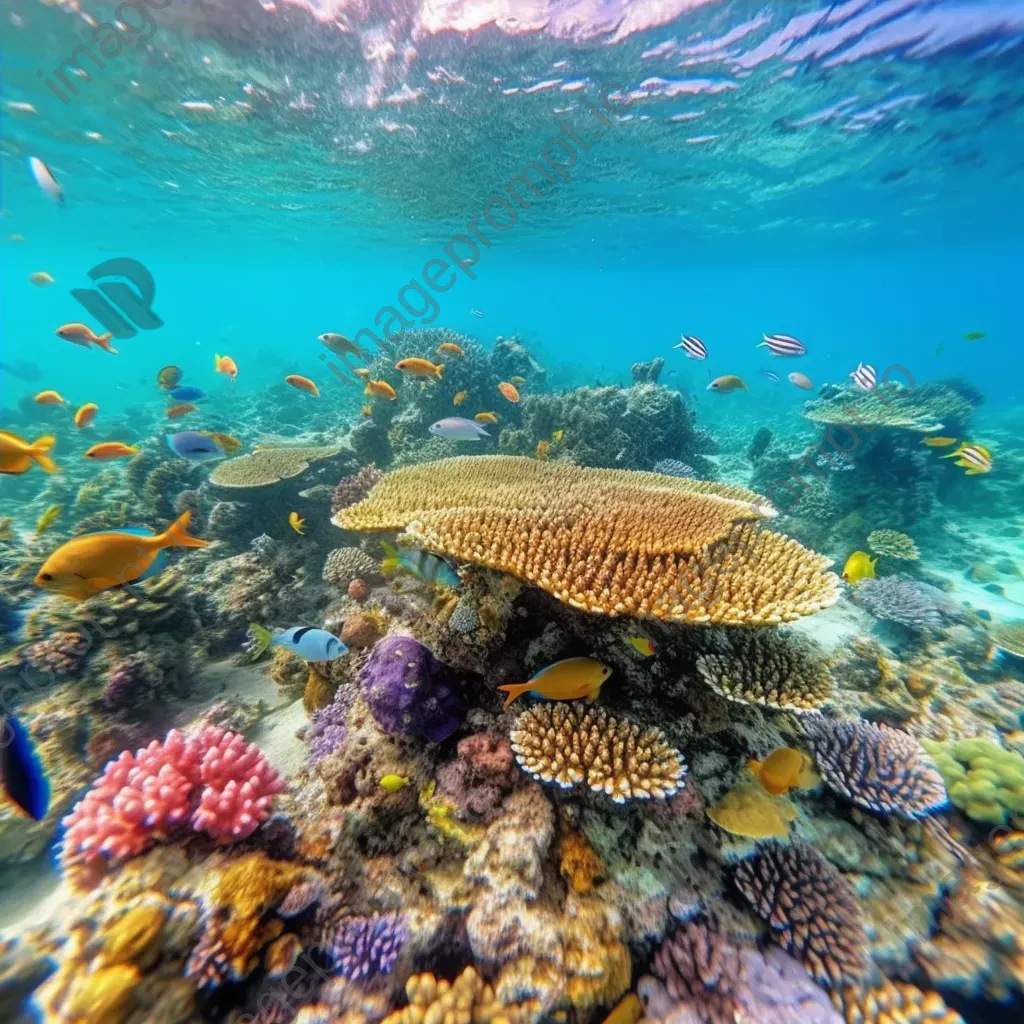 Colorful coral reef with tropical fish swimming, captured with a GoPro Hero 9. - Image 4