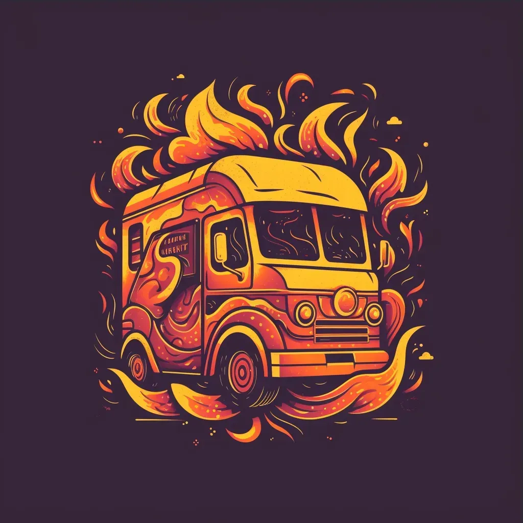 Bold Food Truck Logo