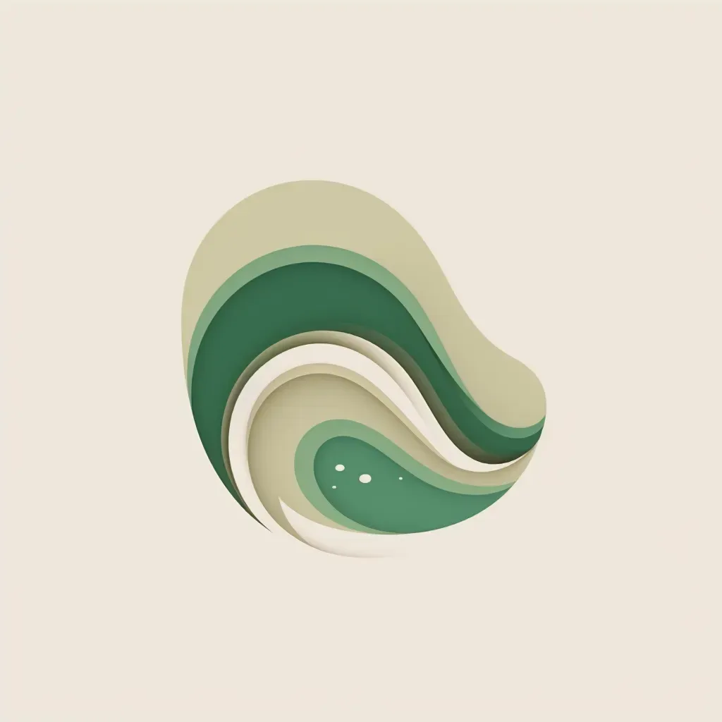 minimalist flowing river logo - Image 4