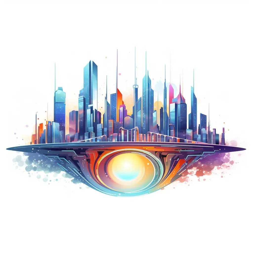 Futuristic Cityscape Logo - Image 1