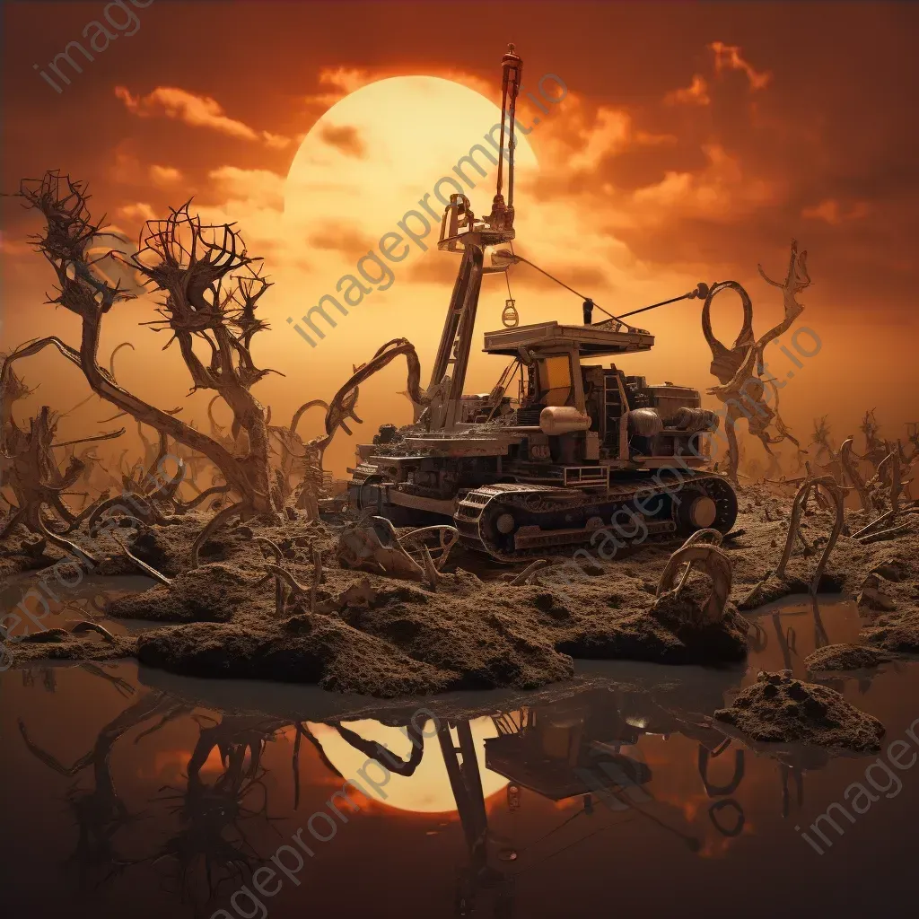 Surreal maintenance landscape with floating tools - Image 4