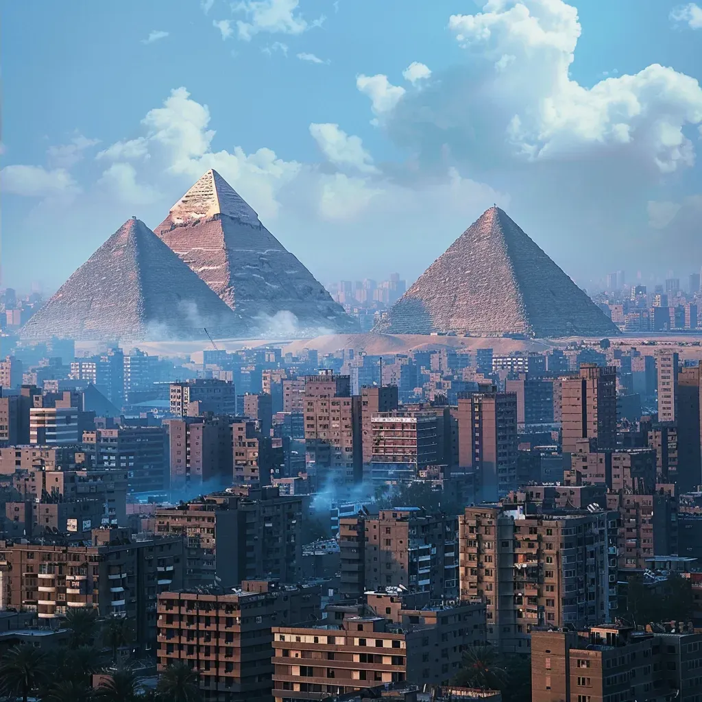 Cairo skyline pyramids - Image 2