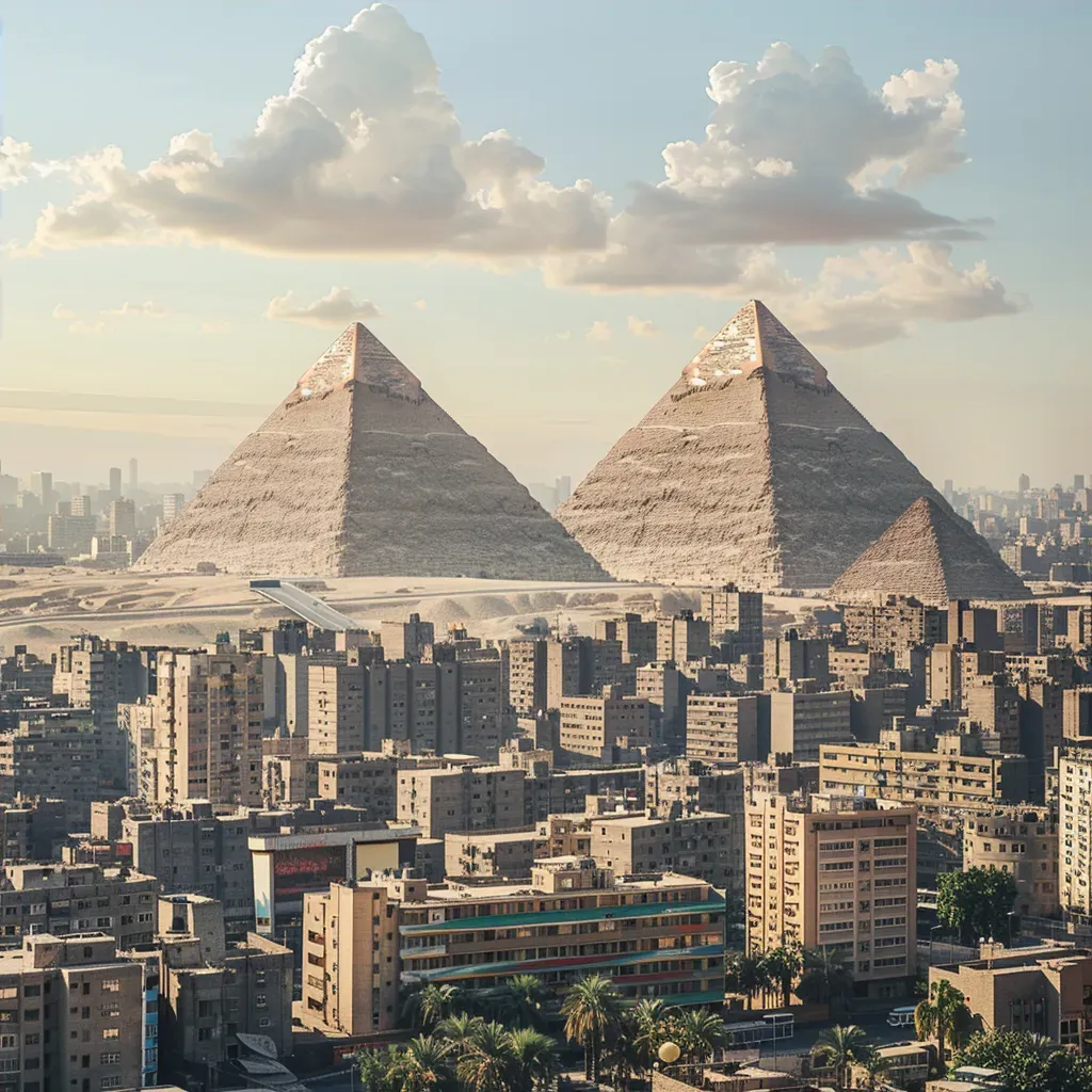 Cairo skyline pyramids - Image 4