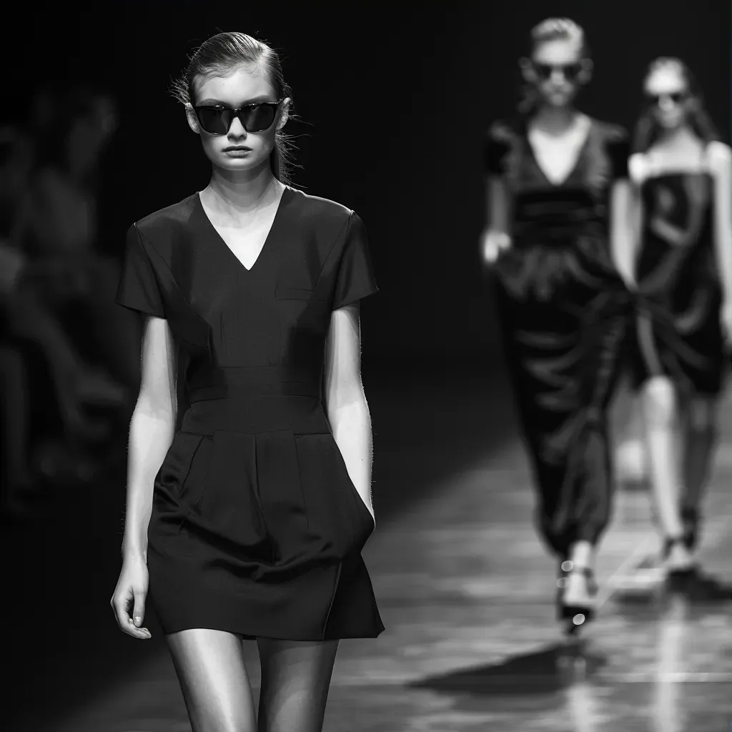 Minimalist modern monochrome runway scene - Image 3