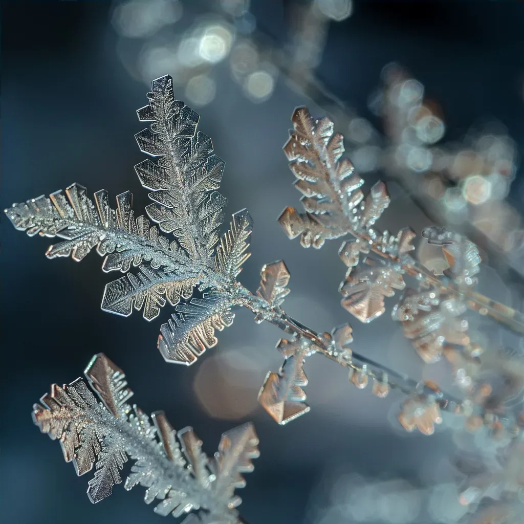 Abstract Ice Crystal Patterns