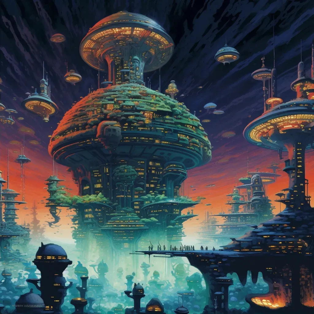 Underwater city on ocean planet - Image 2